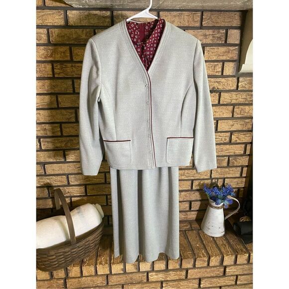 Leslie Fay Dress Suit 2 Piece - Picture 1 of 11